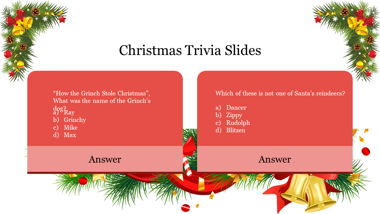Christmas Trivia Slides